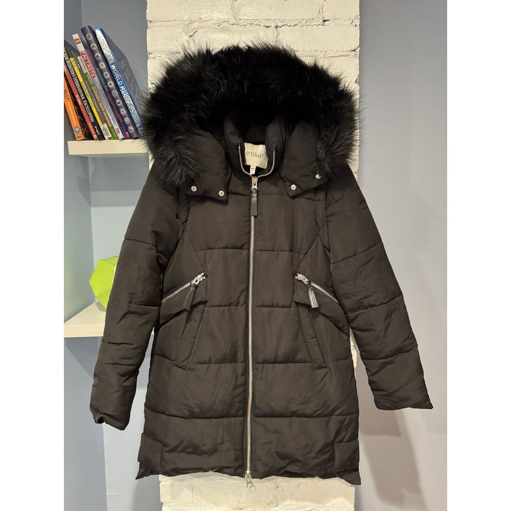 Derek Lam 10 Crosby Women's Size S Black Faux Fur Lined Convertible Coat/Vest